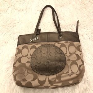 Vintage Iconic Coach Laura Signature Tote Bag